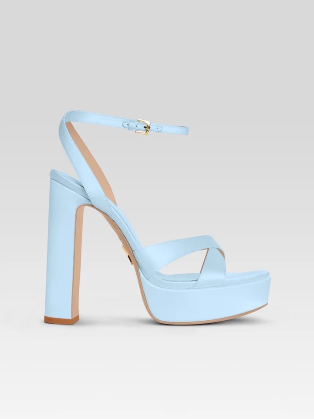 RETROFÊTE MELODIA PLATFORM SANDAL in Glace (blue)